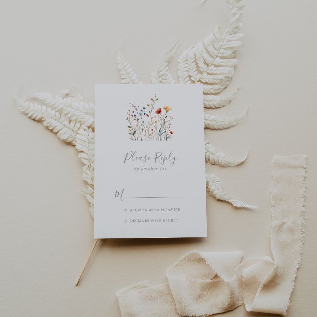 Colorful Garden wildflower RSVP (Subido por el creador)