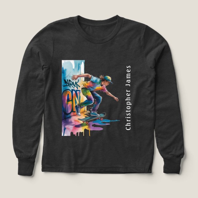 Colorful Graffiti Boy Birthday Name (Diseño frontal)