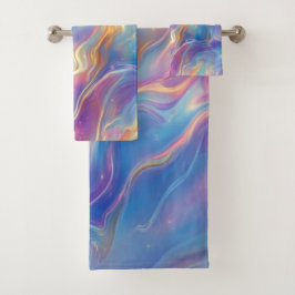 Colorful opal swirly flowing marble texture