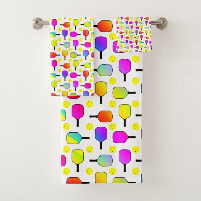 Colorful, Pickleball Paddles, Yellow Pickleball  (In situ)