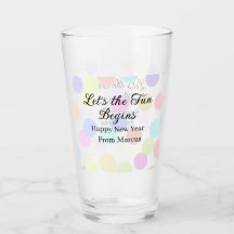 Colorful polka dots let's the fun begins new year 