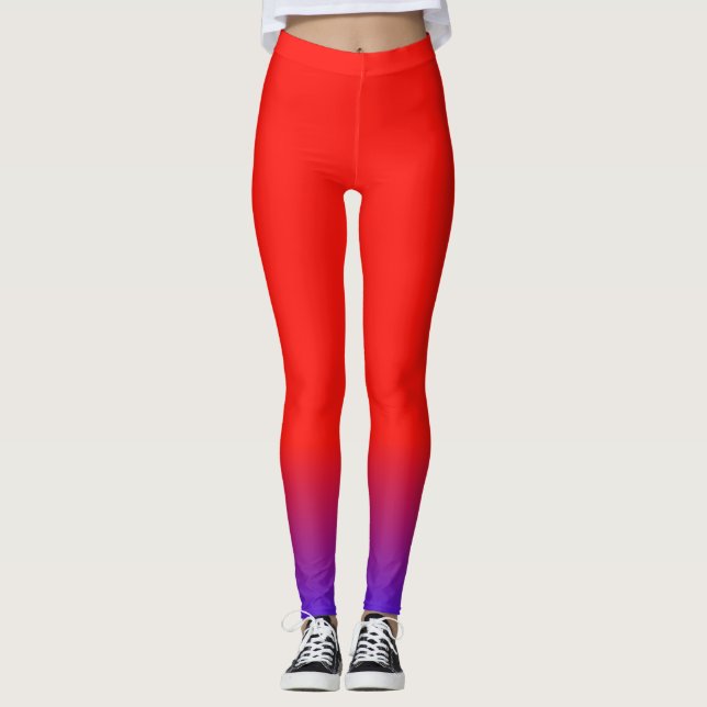 Colorful Red And Bluo Leggings  (Anverso)