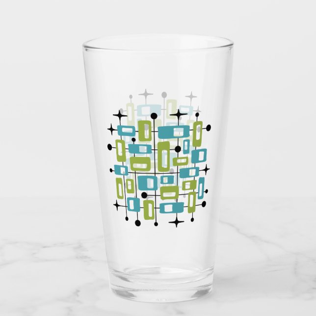 Colorful Retro Mid Century Modern Atomic Abstract (Anverso)