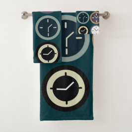 Colorful Time Clock Pattern Watchmaker Horologist