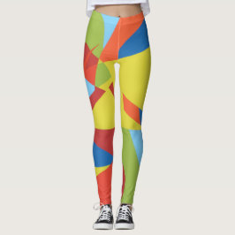 Colorful Toucan Vibes Abstract Leggings