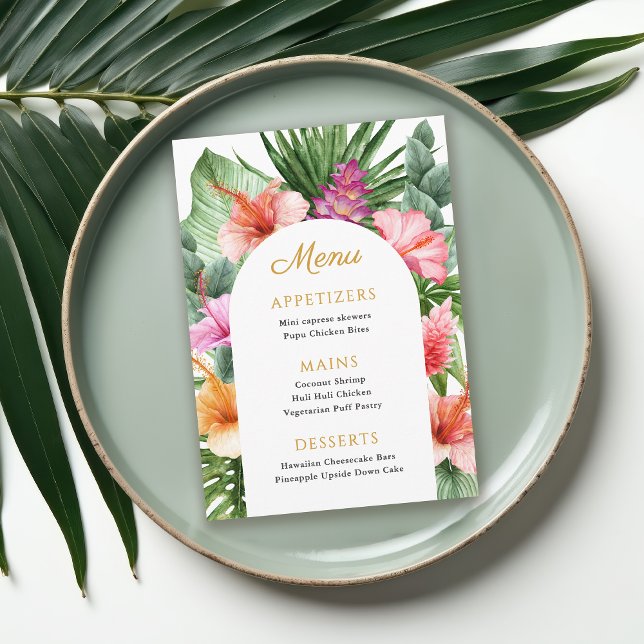 Colorful Tropical Party and Luau Menu (Subido por el creador)