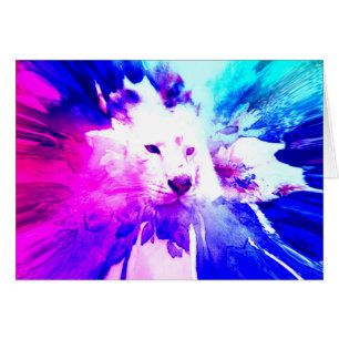colorful White Tiger Grunge