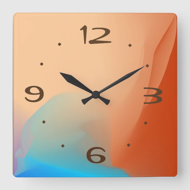 Colorida acuarela con números de Tan > Relojes lig (Anverso)