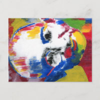 Colorida acuática moderna Mahatma Gandhi postal