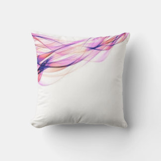 Colorida almohada de lanzamiento abstracta rosa