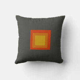Colorida almohada de Naranja cuadrada de lanzamien