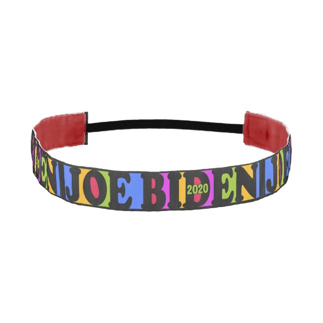 Colorida banda de la cabeza JOE BIDEN 2020 (Anverso)