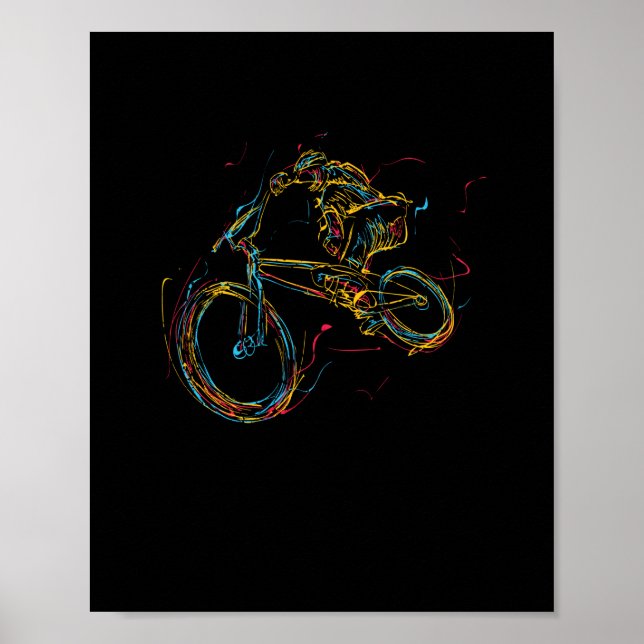 Colorida bicicleta BMX de arte motocross estilo li (Frente)