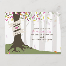 Colorida Boda De Woodland Ahorra La Postales De La