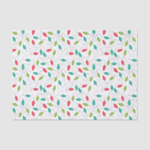 Colorida cadena de luces Navidades papel de tejido