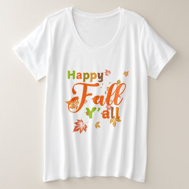 Colorida caída feliz con hojas de otoño (Anverso del diseño)