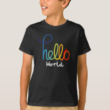 Colorida Camiseta Básica para Niños del Mundo
