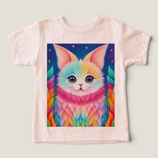 Colorida camiseta de impresión de animales (Diseño delantero )