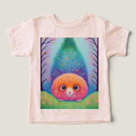 Colorida camiseta de impresión de animales