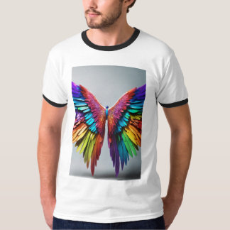 "Colorida camiseta estilo mariposa"