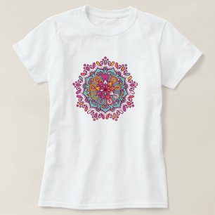 Colorida camiseta Mandala