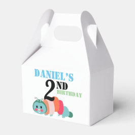 Colorida Caterpillar Segunda Caja de Favor de Cump