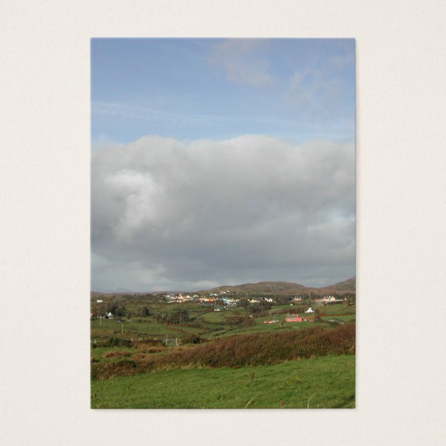 Colorida escena de pueblo irlandés. (Frente)