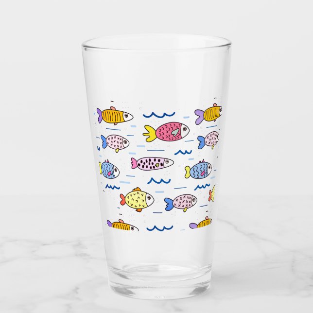 Colorida escuela de peces (Anverso)