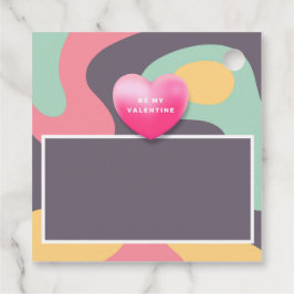 Colorida etiqueta de favor del El día de San Valen