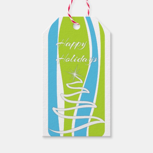 Colorida etiqueta de regalo (Anverso)