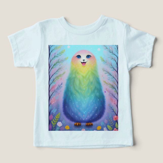 Colorida fantasía animal Imprimir camiseta (Diseño delantero )