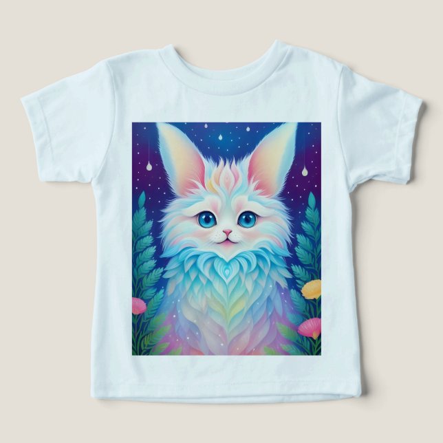 Colorida fantasía animal Imprimir camiseta (Diseño delantero )