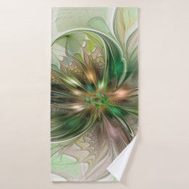 Colorida Fantasía Moderna Resumen Flor Fractal