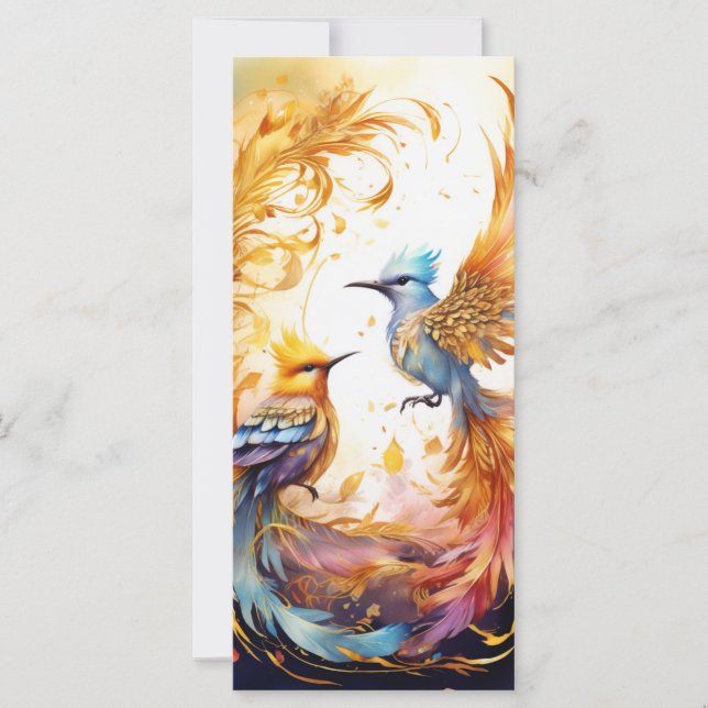 Colorida Fantasy Bird Art (Anverso)