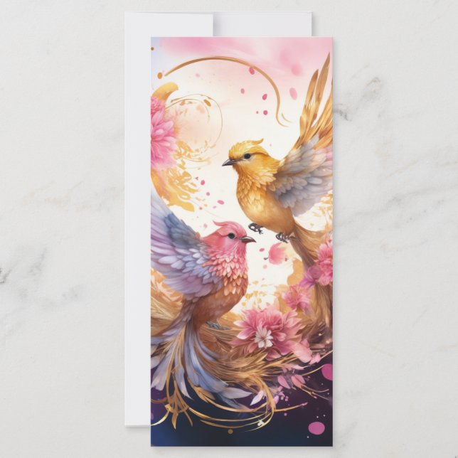 Colorida Fantasy Bird Art (Anverso)