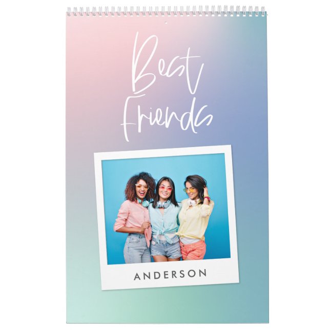 Colorida foto de arcoiris pastel calendario de mej (Tapa)