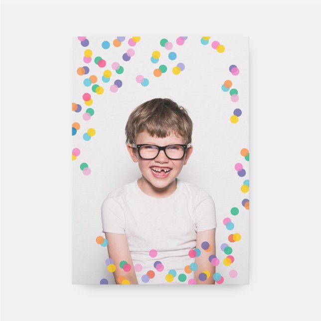 Colorida foto de Confetti Invitación al cumpleaños (Subido por el creador)