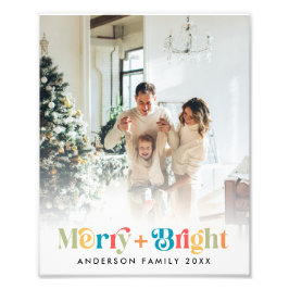 Colorida foto familiar de Navidades retro