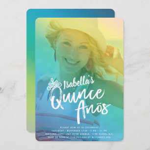 Colorida invitación a fiesta de cumpleaños de Chic