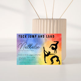 Colorida invitación a fiesta de cumpleaños de chic