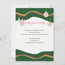 Colorida invitación del Partido Navidades