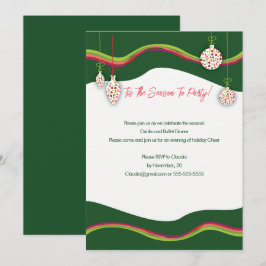 Colorida invitación del Partido Navidades