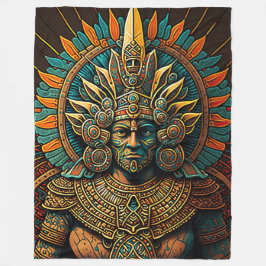Colorida manta de guerrero azteca