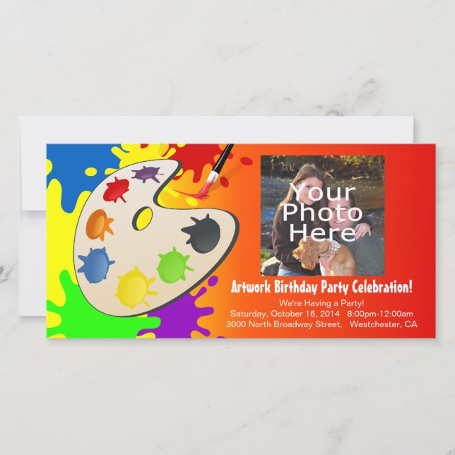 Colorida Paleta de pintura Art Painting Fiesta de  (Anverso)