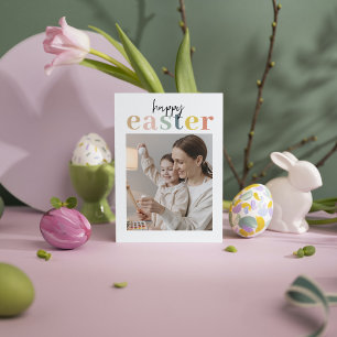 Colorida Pascua Feliz con foto