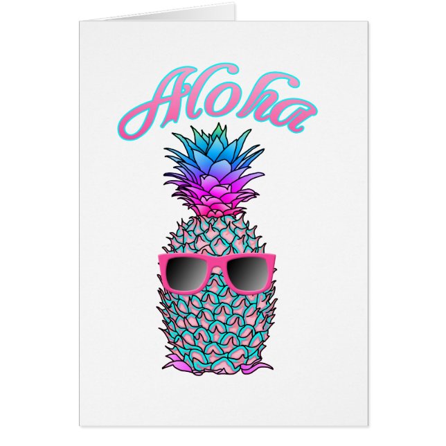 Colorida piña Hawaian Aloha (Frente)
