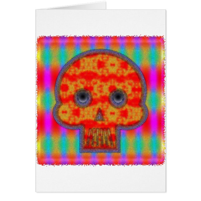 Colorida pintura del cráneo de Robot (Frente)