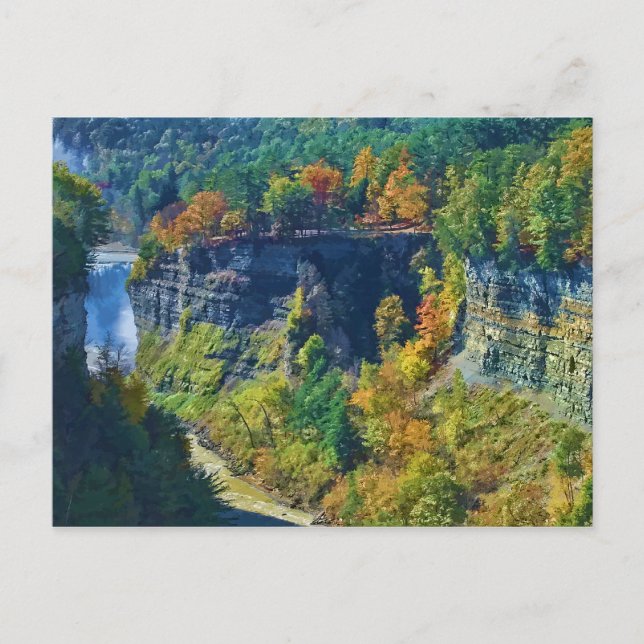 Colorida postal del cañón (Anverso)