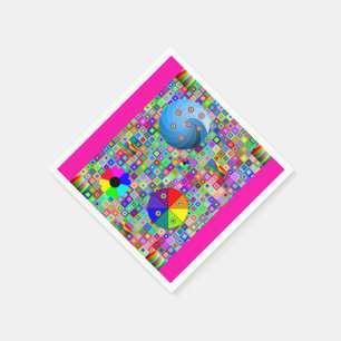 Colorida servilleta de papel