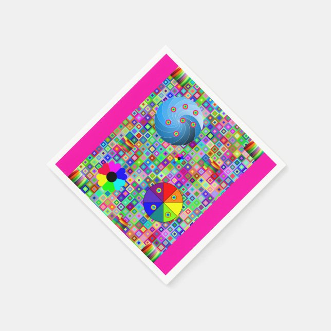 Colorida servilleta de papel (Borde)